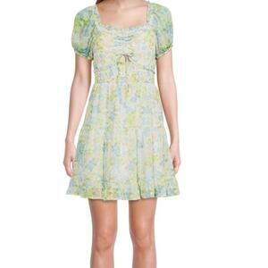 Madden NYC Smocked Waist Cutout Dress Size M